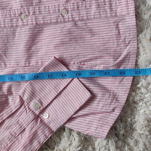 EUC Vertical stripe button up blouse - Picture 5 of 6